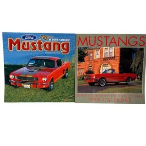 Vintage Ford Mustang Wall Calendar Lot 1998 2003 Classic Muscle Car Photography